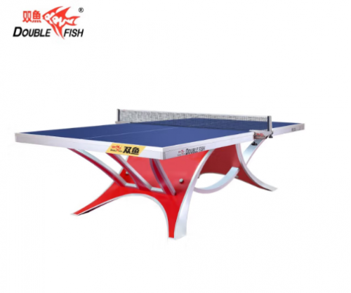 雙魚（DOUBLE FISH） 乒乓球桌展翅王2代室內(nèi)標(biāo)準(zhǔn)乒乓球臺(tái)大型比賽乒乓球案子 國(guó)際乒聯(lián)賽事 展翅王2-藍(lán)-含架網(wǎng)